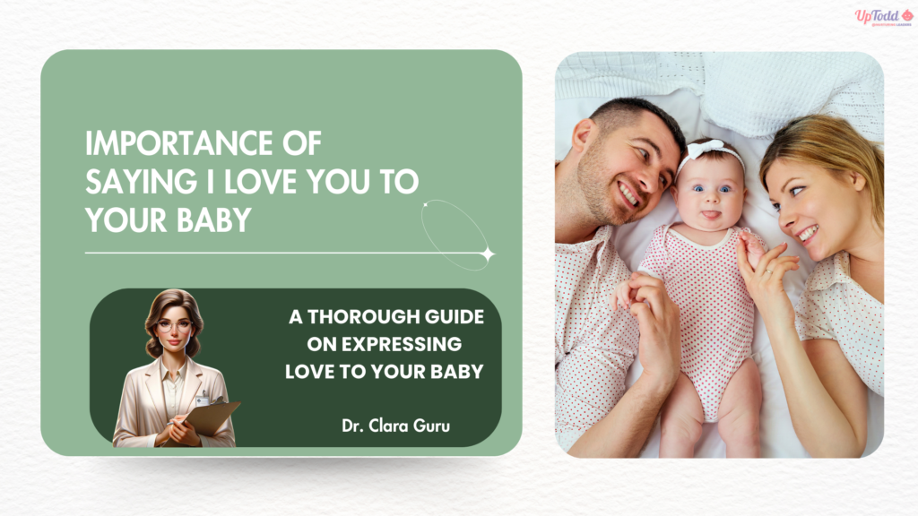 Importance of saying I love you to your baby