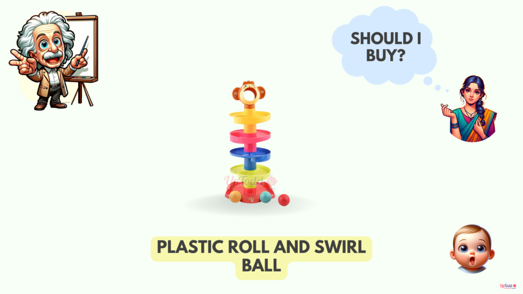 PLASTIC ROLL AND SWIRL BALL 