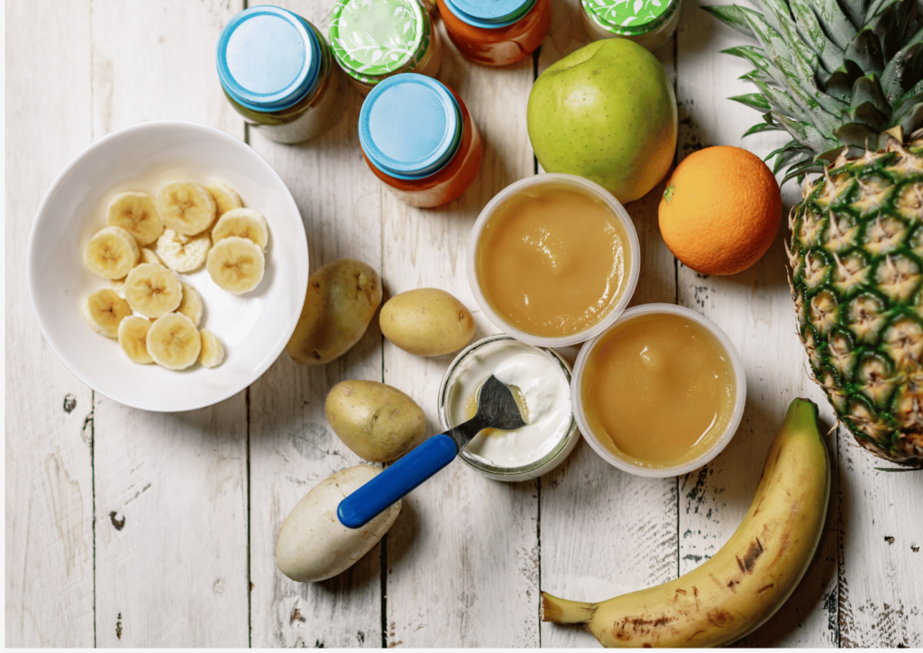 six month baby food guide